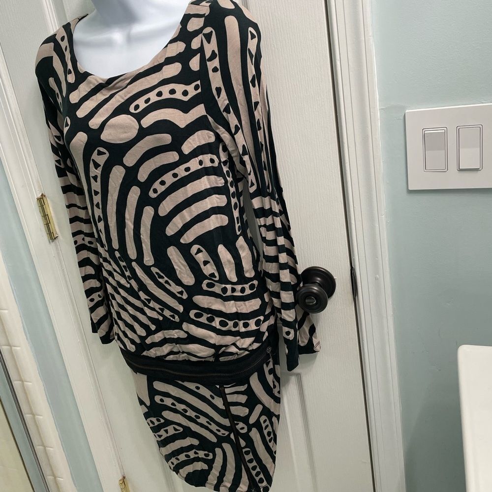 INC International Concepts Print Drop Waist & Fitted Skirt Dress - Picture 7 of 8